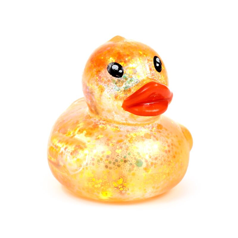 Maltose Squeezy Glitter Duck Stress Toy