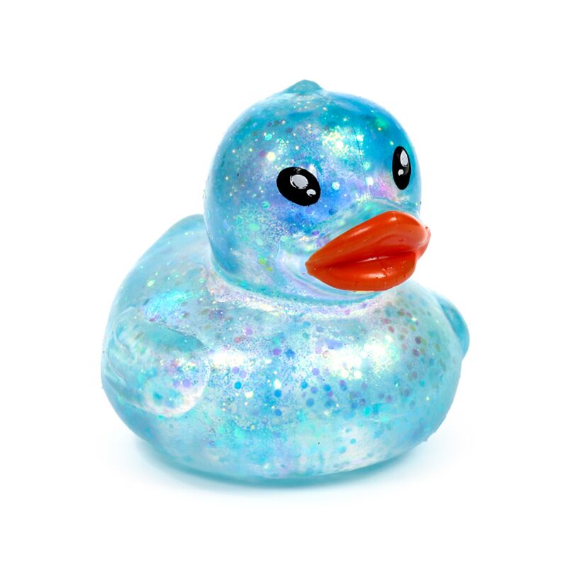 Maltose Squeezy Glitter Duck Stress Toy