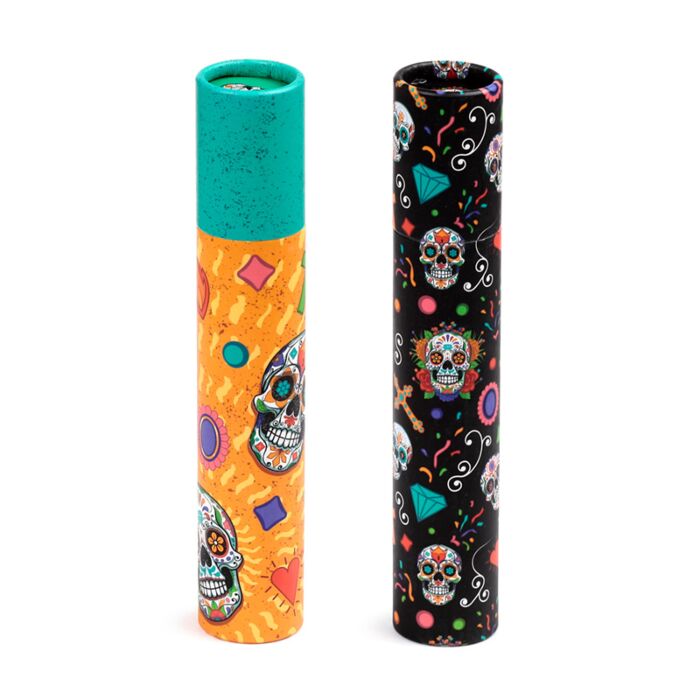 Day of the Dead Large Pencil Pot with 12 Colouring Pencils