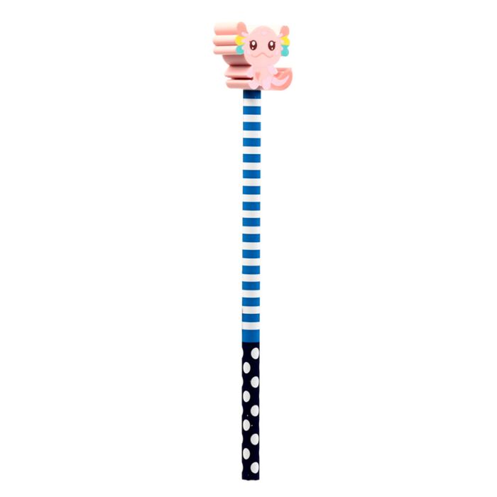 Axolotl (Salamander) Pencil & Eraser Topper