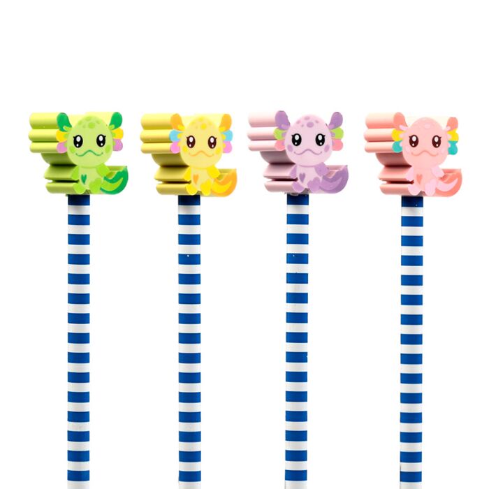 Axolotl (Salamander) Pencil & Eraser Topper