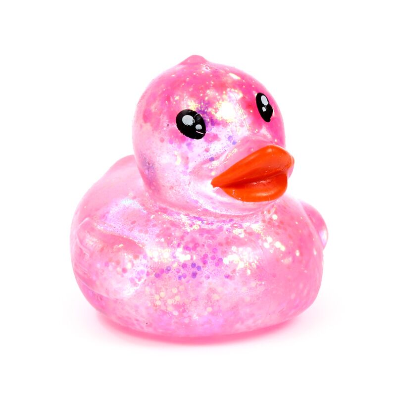 Maltose Squeezy Glitter Duck Stress Toy